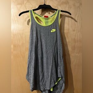 Nike Women’s Grey Neon Medium Tank Top